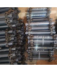 Complete Set of Conveyor Chain Assembly for World Brand Rice Harvester (80 Links/Length 450/19 Teeth) Self- W2.5E-01B-02Y-09-00